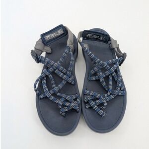 Viakix Samara Women's Walking Hiking Sandals Blue Grey Strappy Size‎ 6